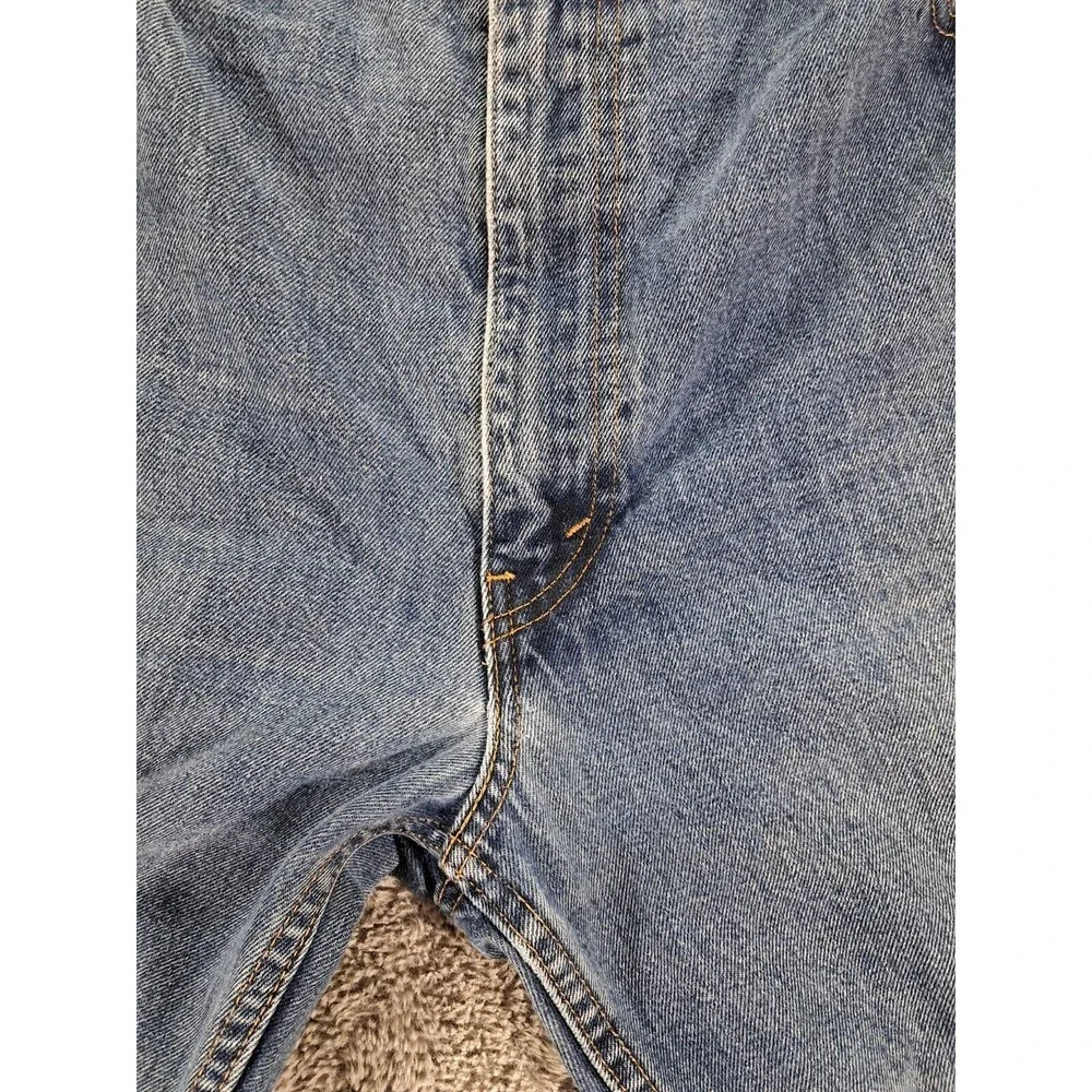 Levi's Strauss & Co Jeans Mens Sz 42x32 550 Relaxed Fit Straight Leg Denim Blue - Picture 6 of 16